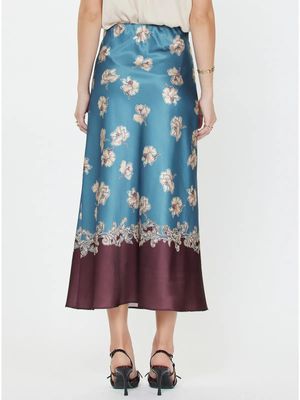 Floral Printed Midi Skirt