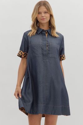 Chambray Mini Dress