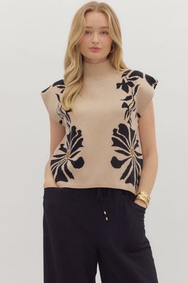 High Neck Knit Pullover