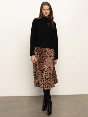 Nostalgia Pleated Midi Skirt