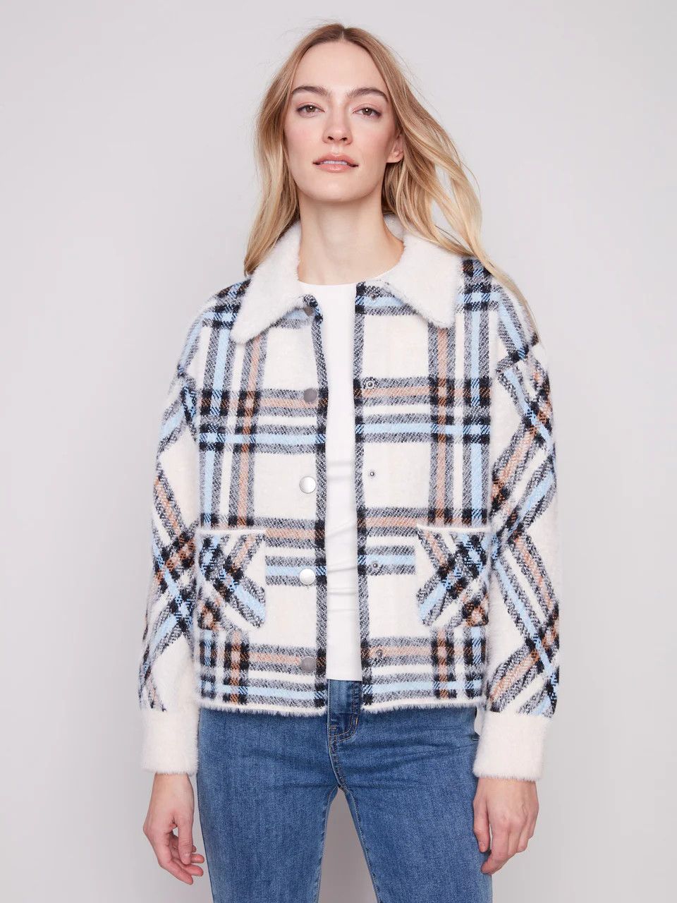 Eyelash Yarn Shacket