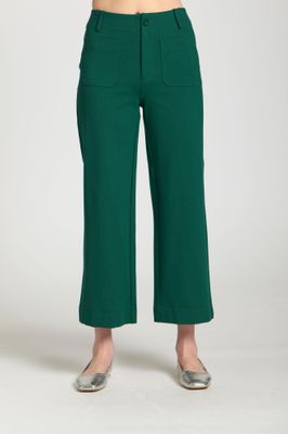Ponte Cropped Wide Leg
