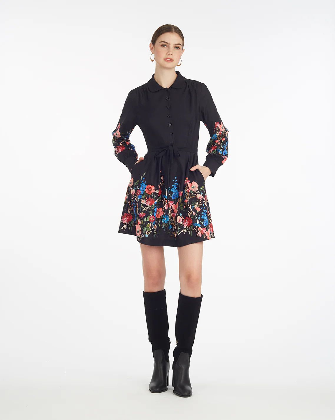 Ellie Pleated Shirtdress