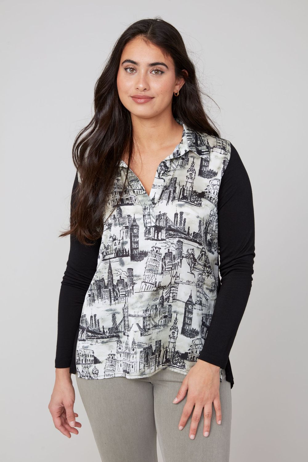 Mixed Media Blouse