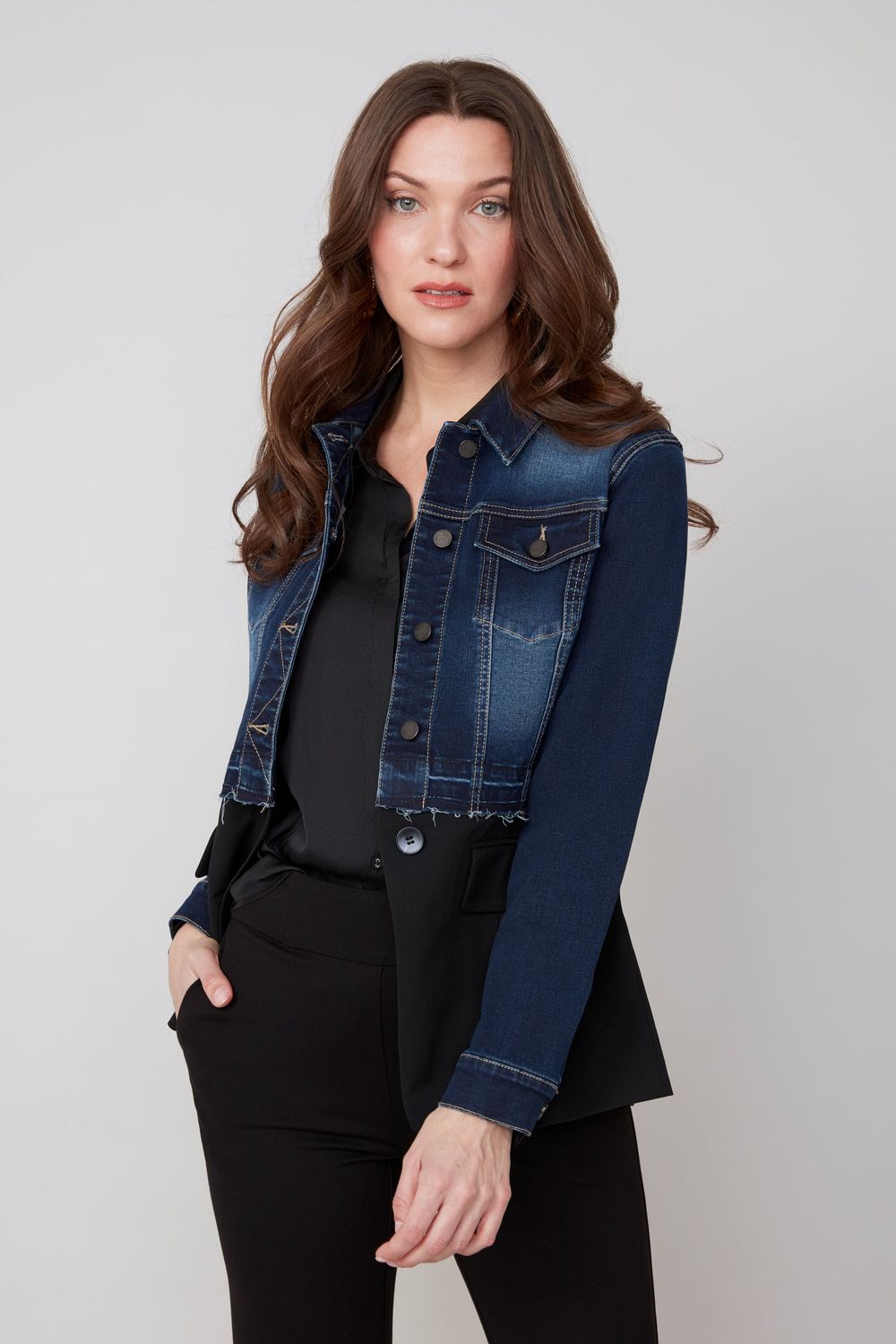 Mixed Media Blazer