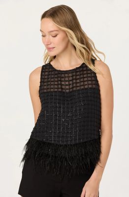 Etheos Feather Trim Top