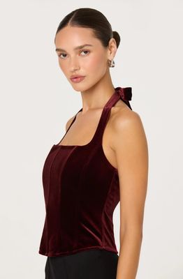 Jacy Velvet Corset Top