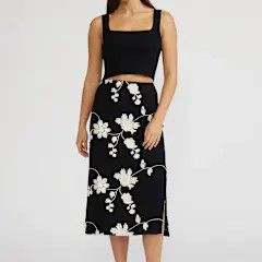 Baez Crop Top, Color: Blk, Size: L