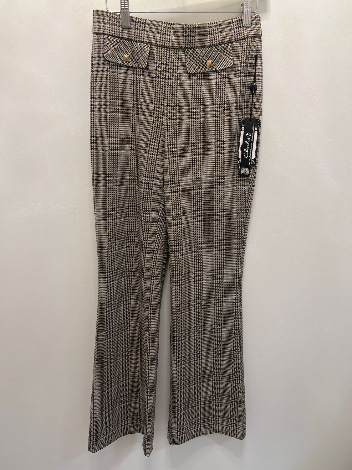 Glenn Plaid Pant, Color: Black Plaid, Size: 10
