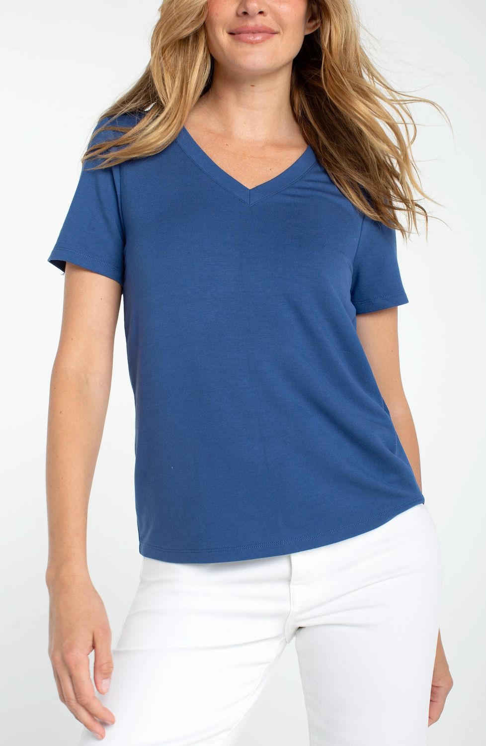 S/S V Neck Tee