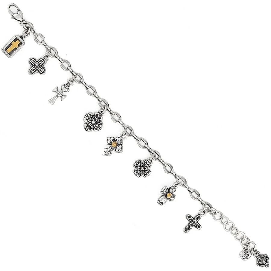 Eternity Cross Charm Bracelet