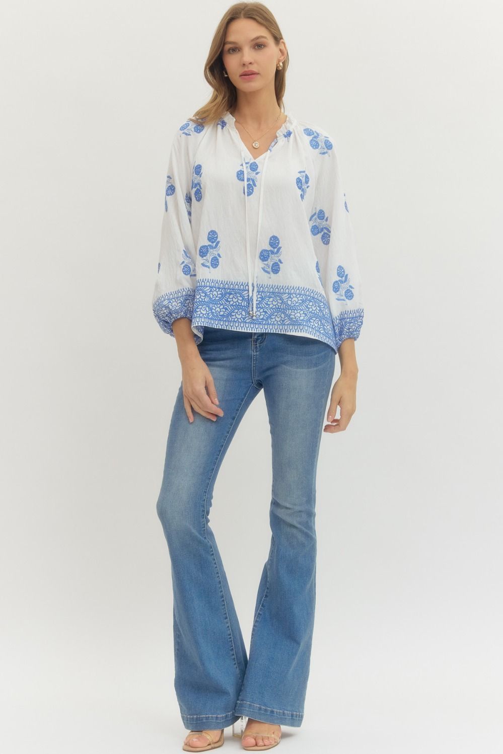 3/4 Sleeve Raglan Top