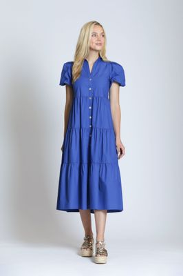 Tiered Dress W/Puff Sleeve