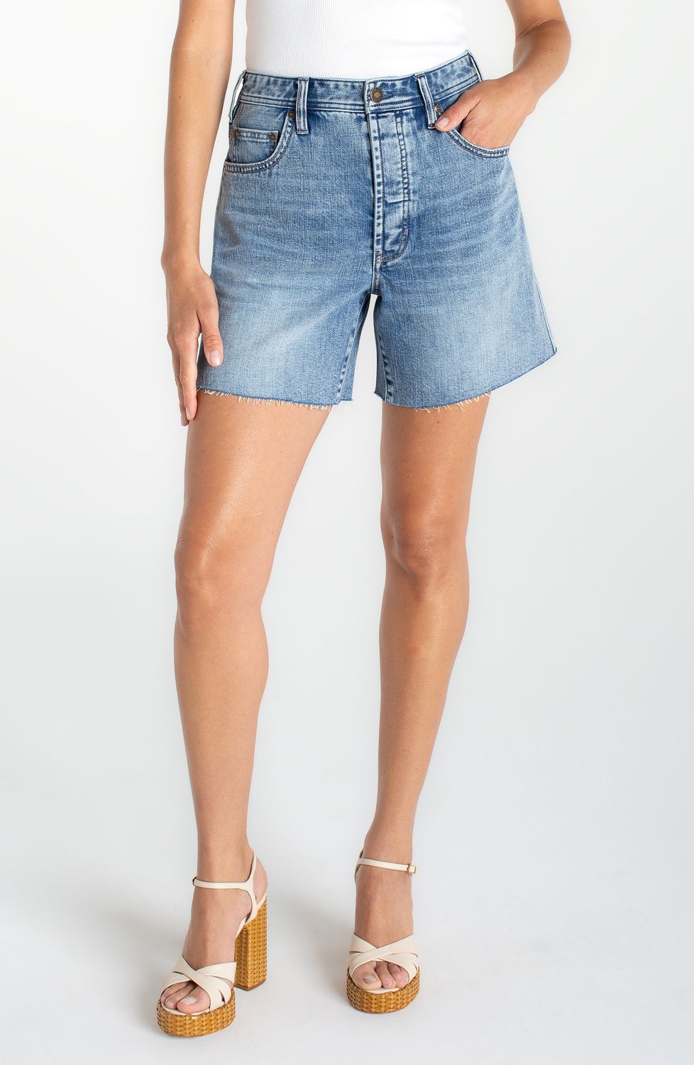 High Rise Cut Off Shorts