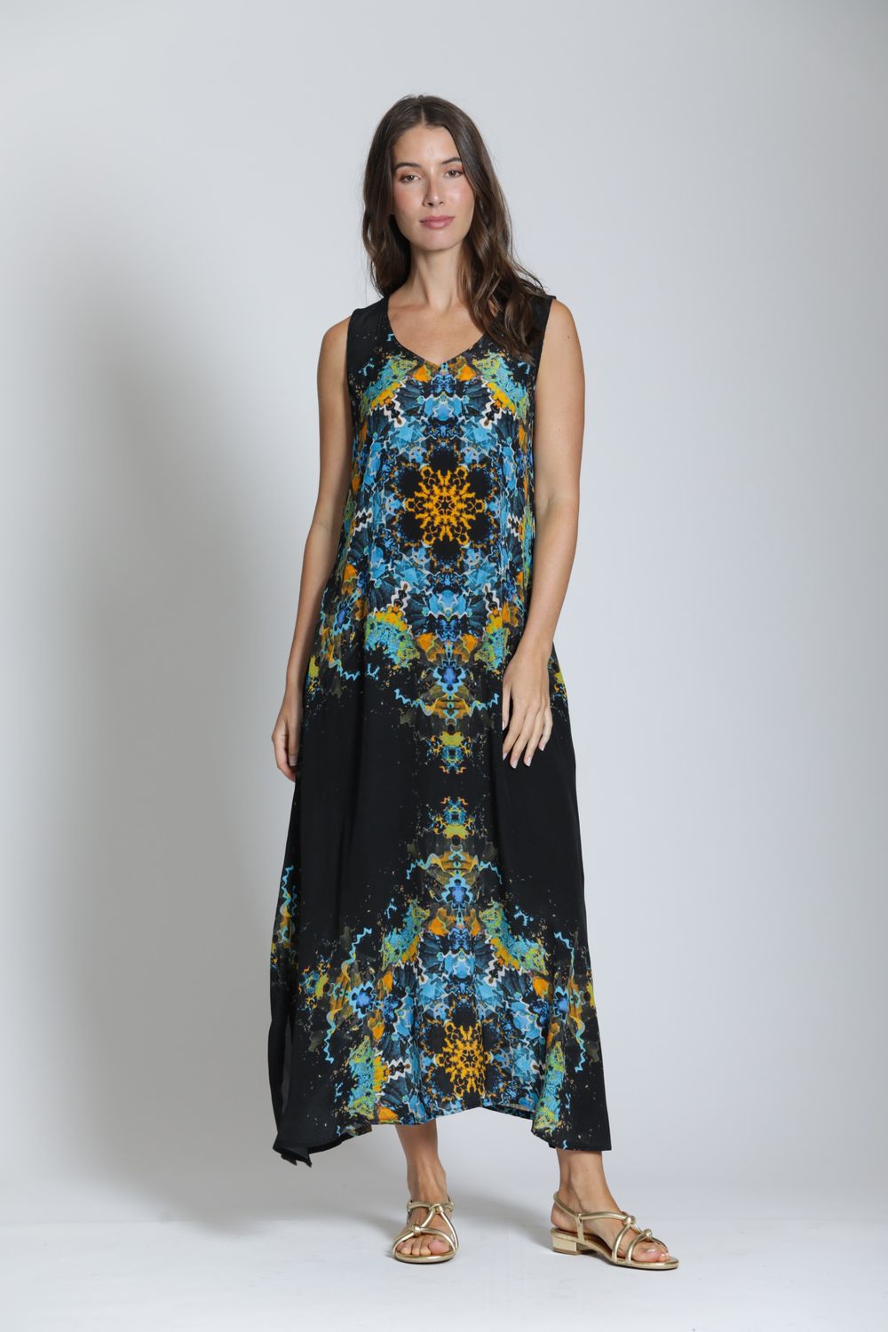 V Neck Tank Maxi Dress