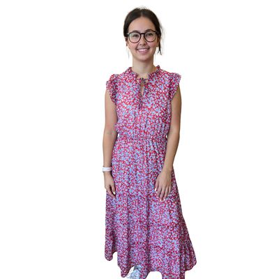 Printed Chiffon Midi