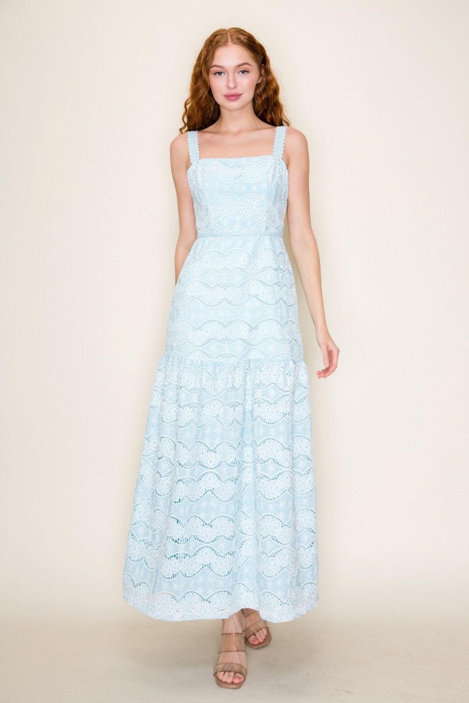 Floral Crochet Lace Print Dress