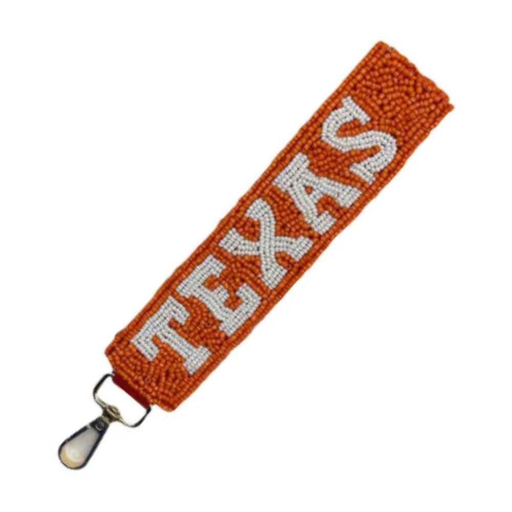 Beaded Keychain Strap, Color: Texas