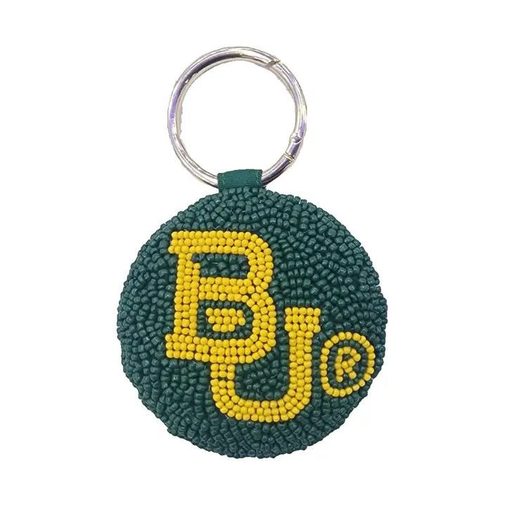 Beaded Keychain Round, Color: BU