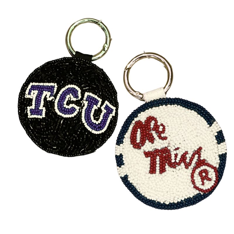 Beaded Keychain Round