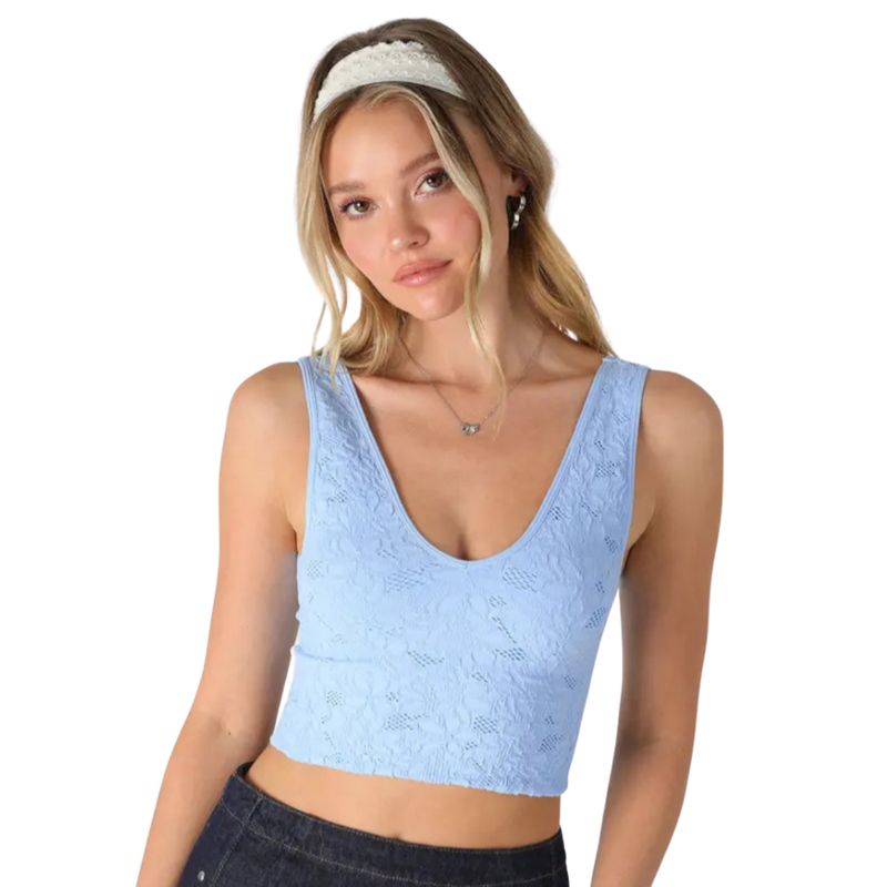 Lace V Neck Tank Top