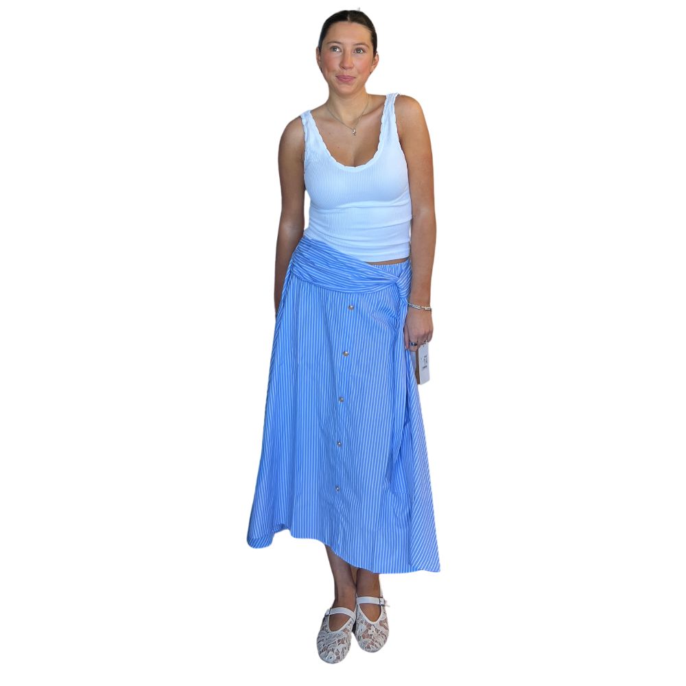 Poplin Midi Skirt