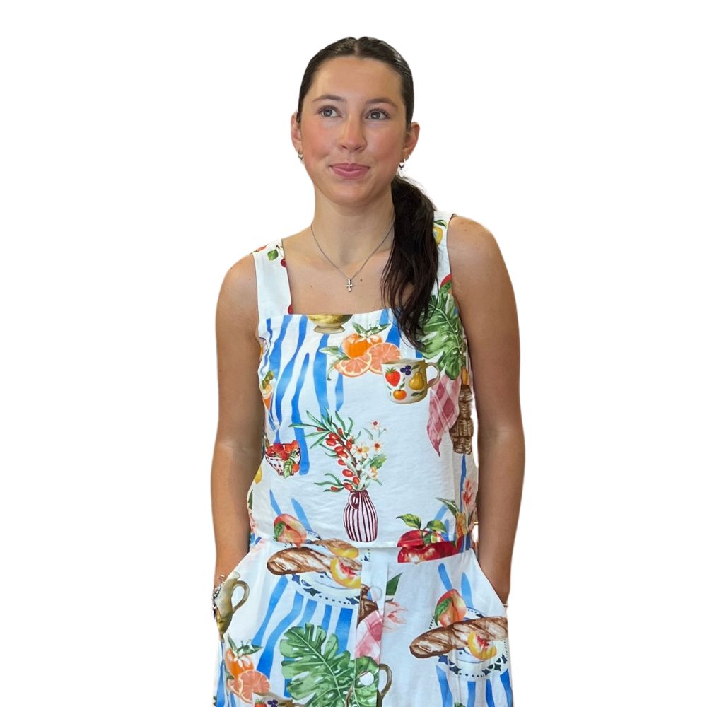 Square Neck Crop Tank