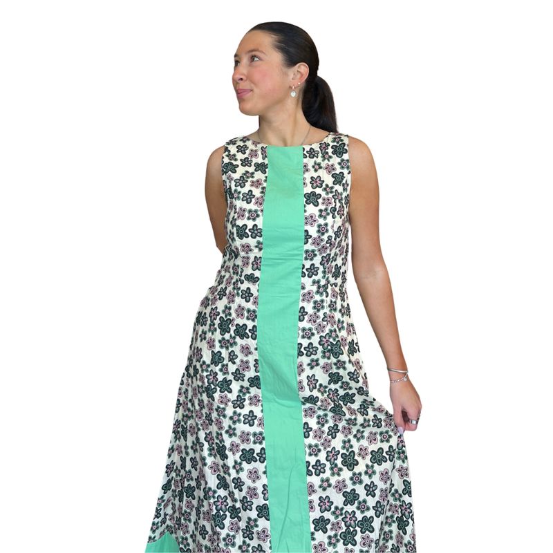 Colorblock Sleeveless Dress