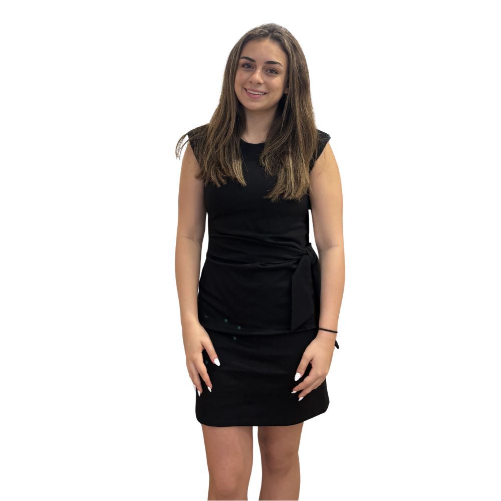 Cap Sleeve Side Tie Dress