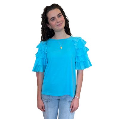 Ruffle Sleeve Tee