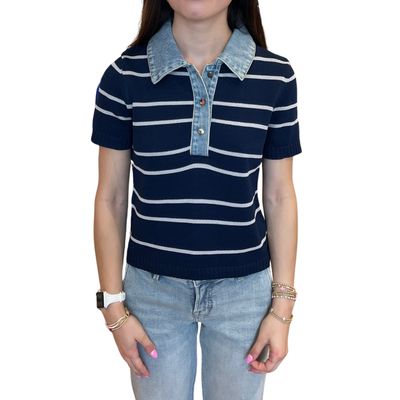 Shyla Striped Crop Top