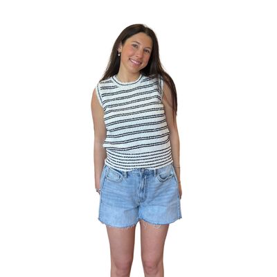 Striped Knit Top