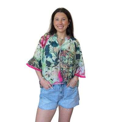 Fringe Sleeve Top