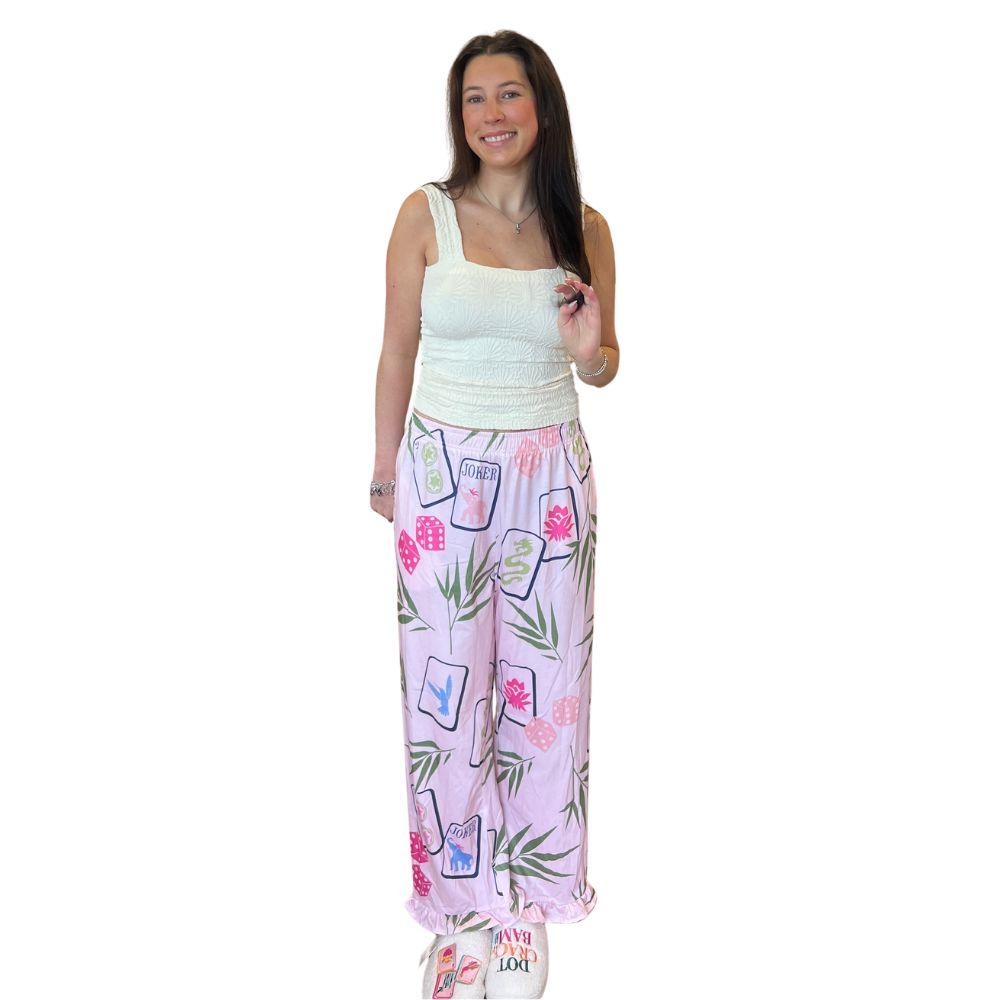 Mahjong Ruffle PJ Pants