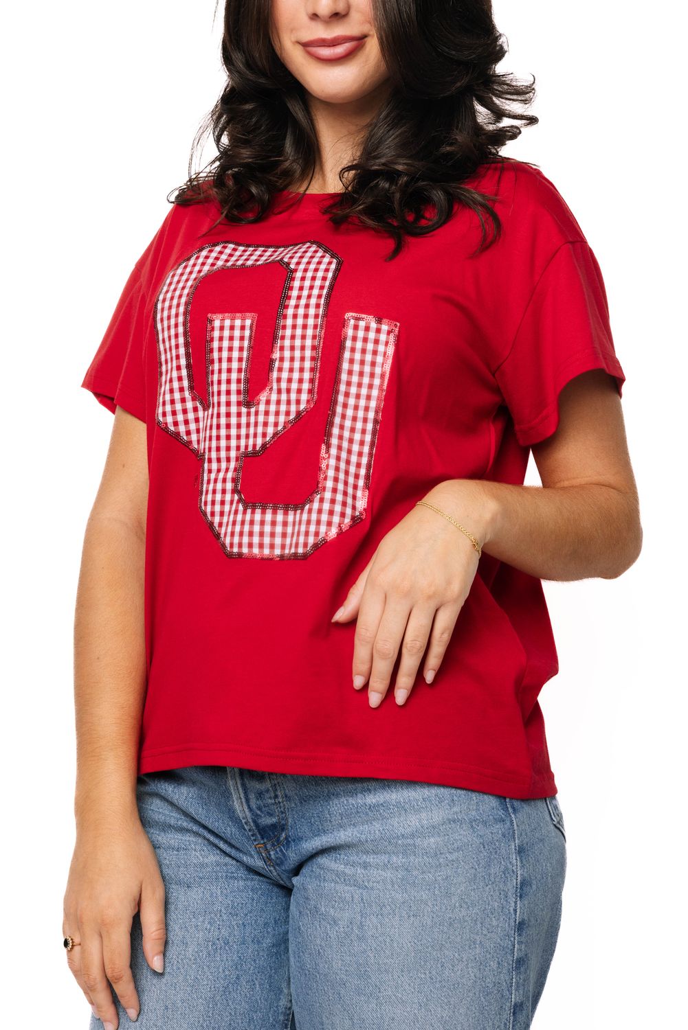 OK Gingham Mascot Tee