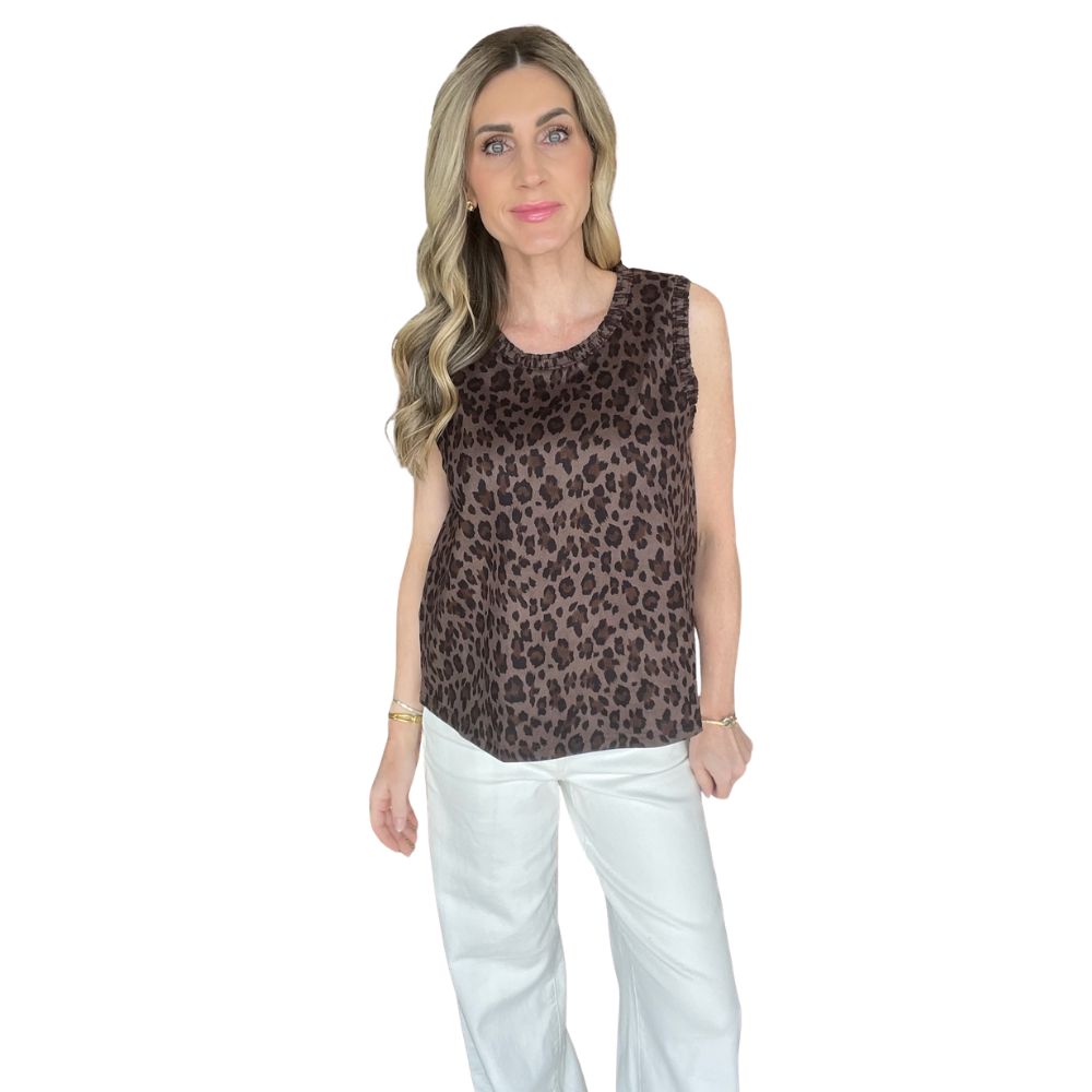 Smock Detail Sleeveless Top