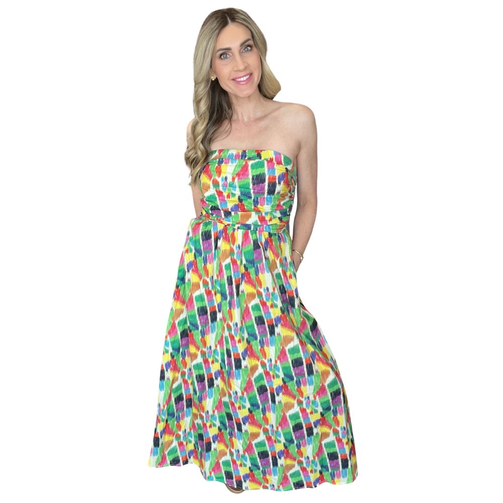 Rainbow Strokes Dress