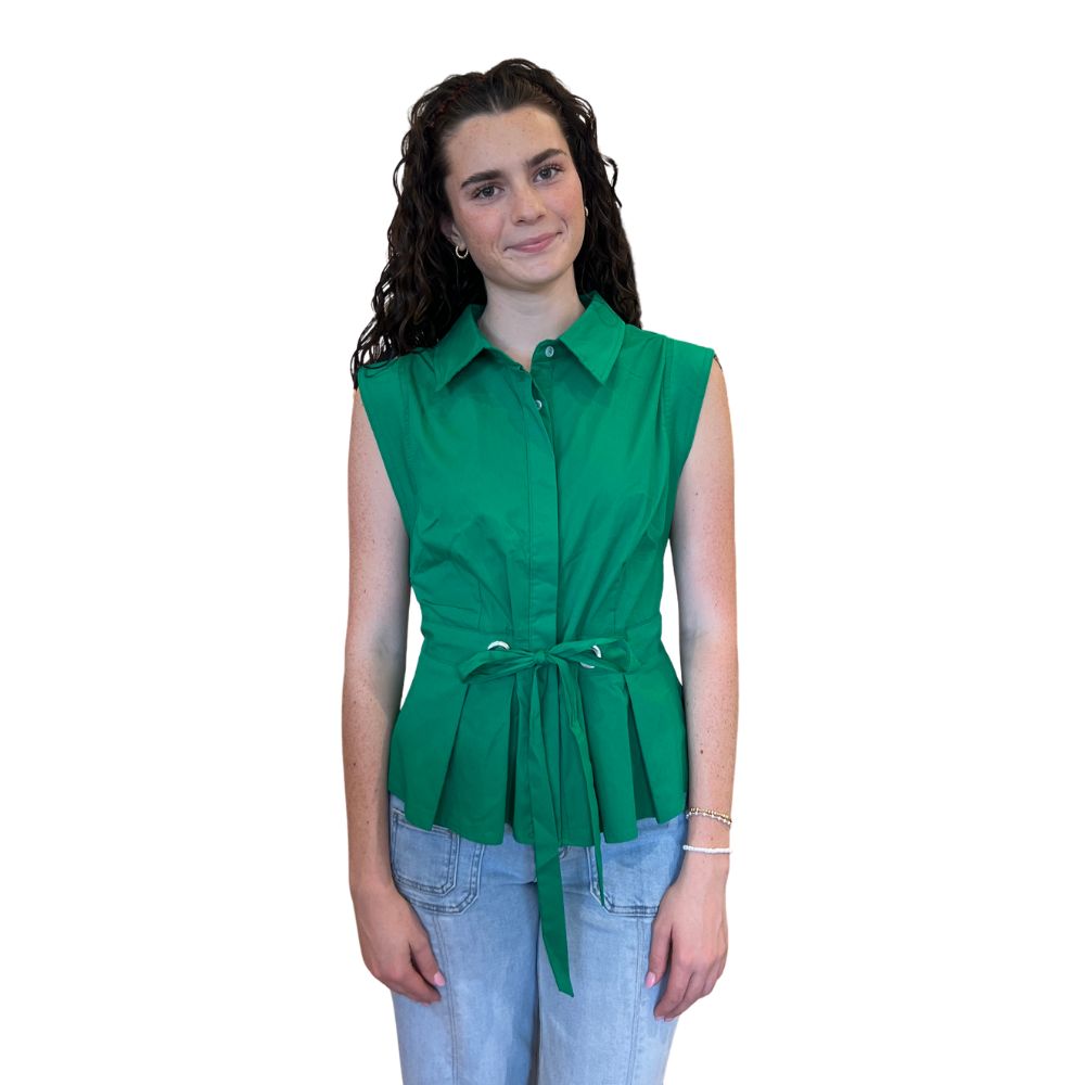 Solid Poplin Top