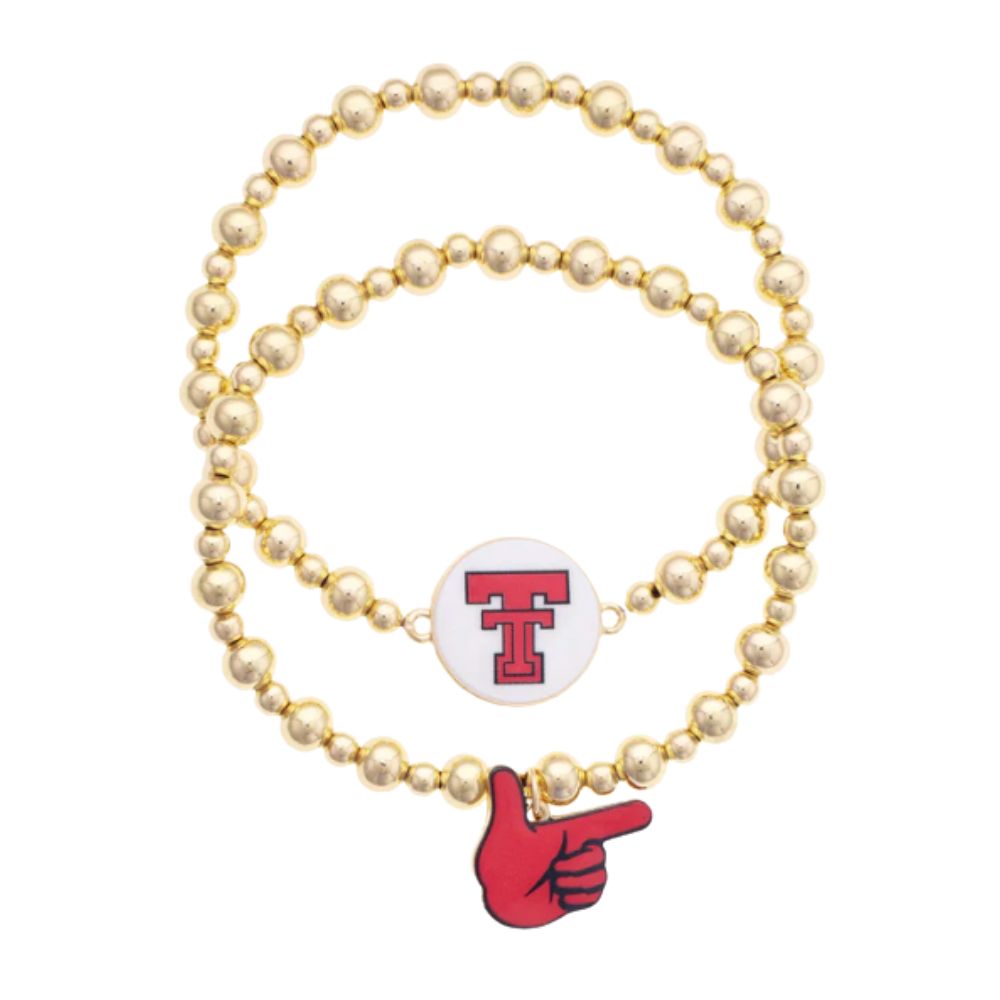 Texas Tech Set/2 Bead BR