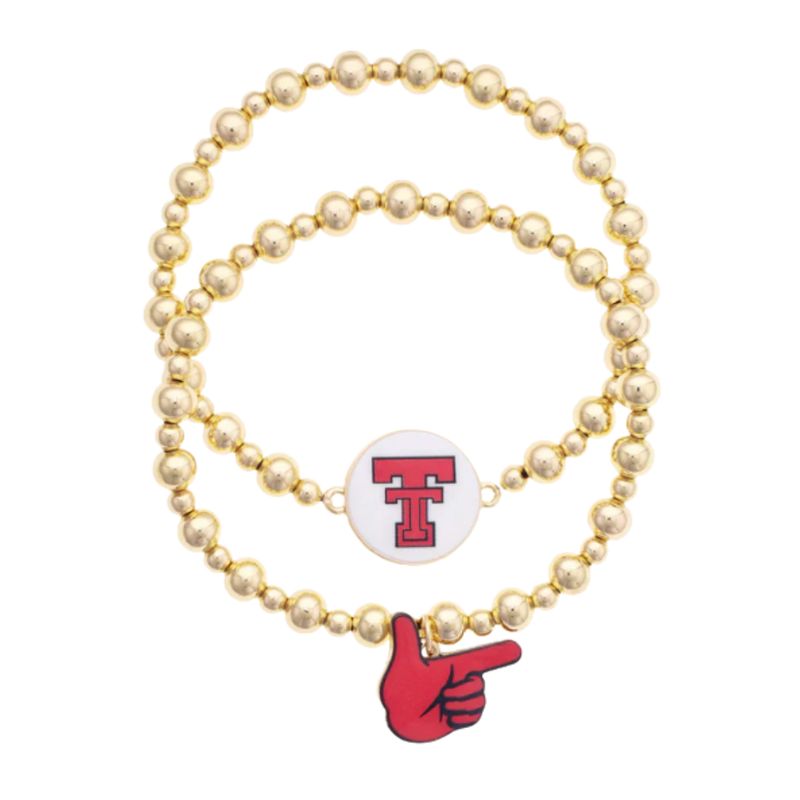 Texas Tech Set/2 Bead BR