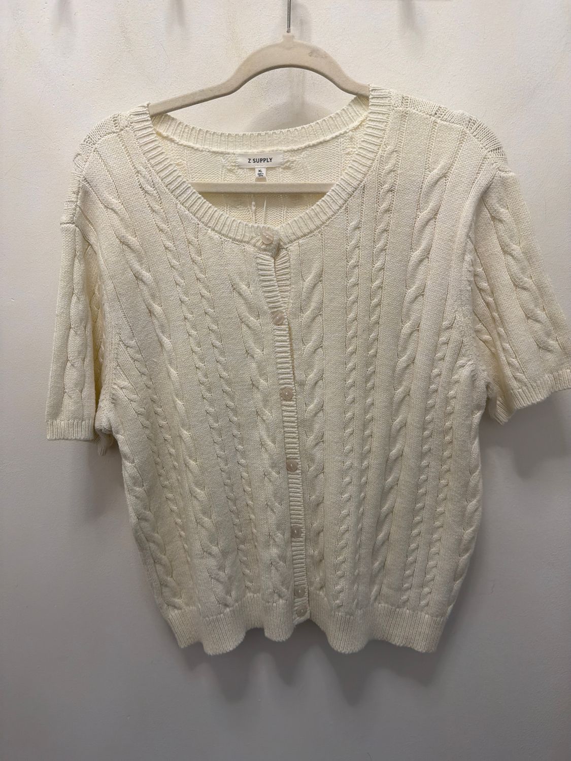 Cera Cardigan, Color: Cloud, Size: XL