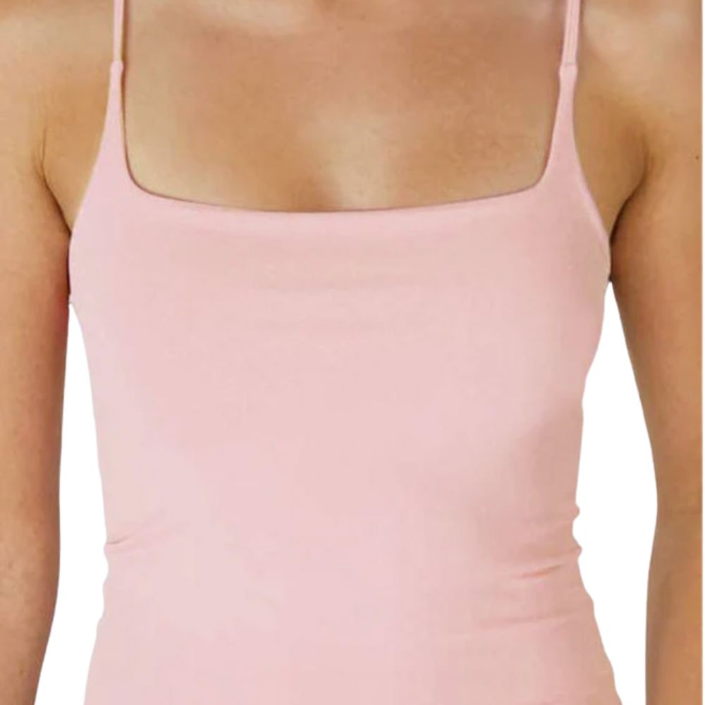 Clean Line Square Cami, Color: Pearl Blush, Size: O/S