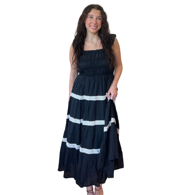 Tiered Sundress w/ Lace Details