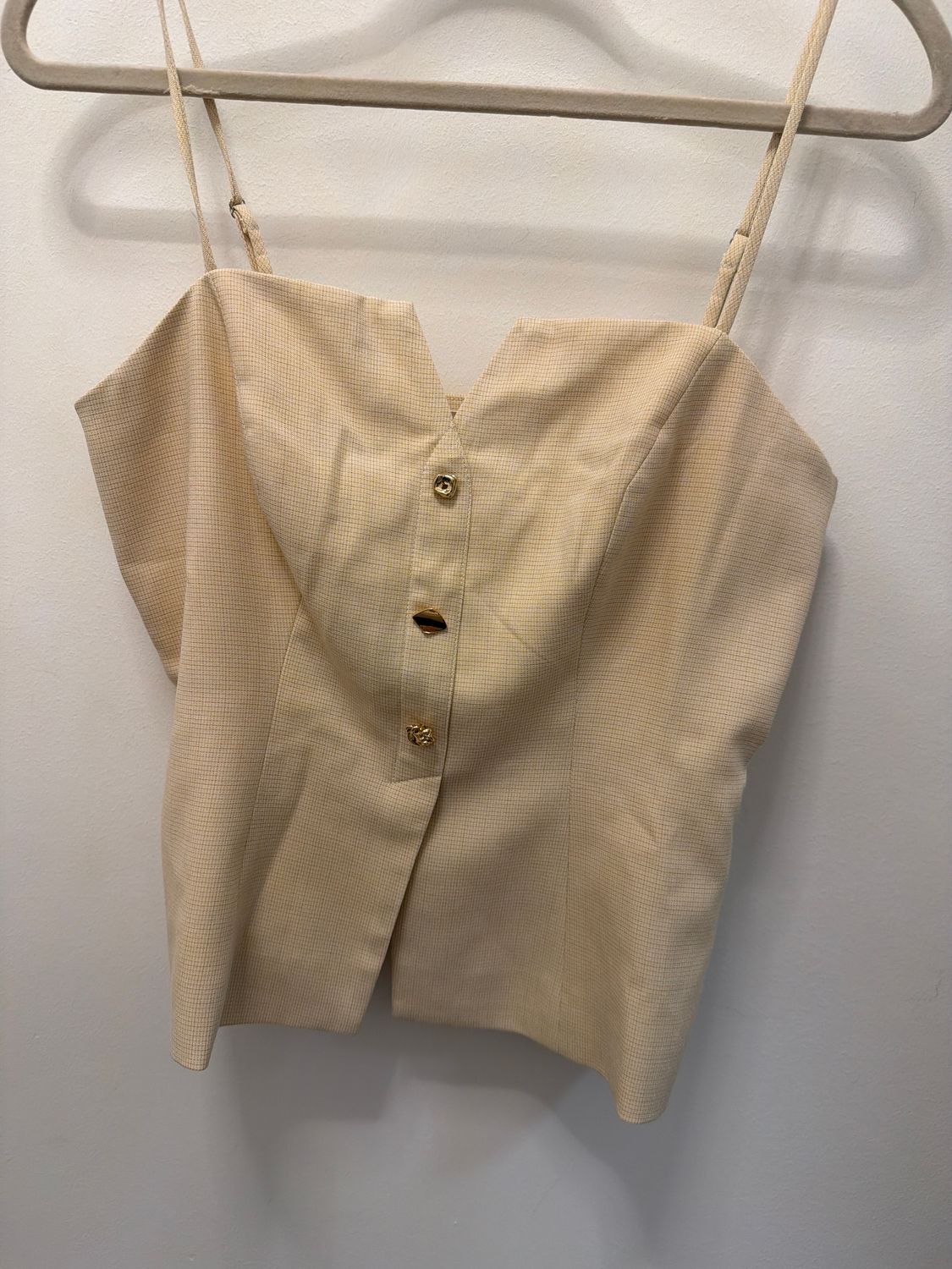Britta Top, Color: Cream, Size: L