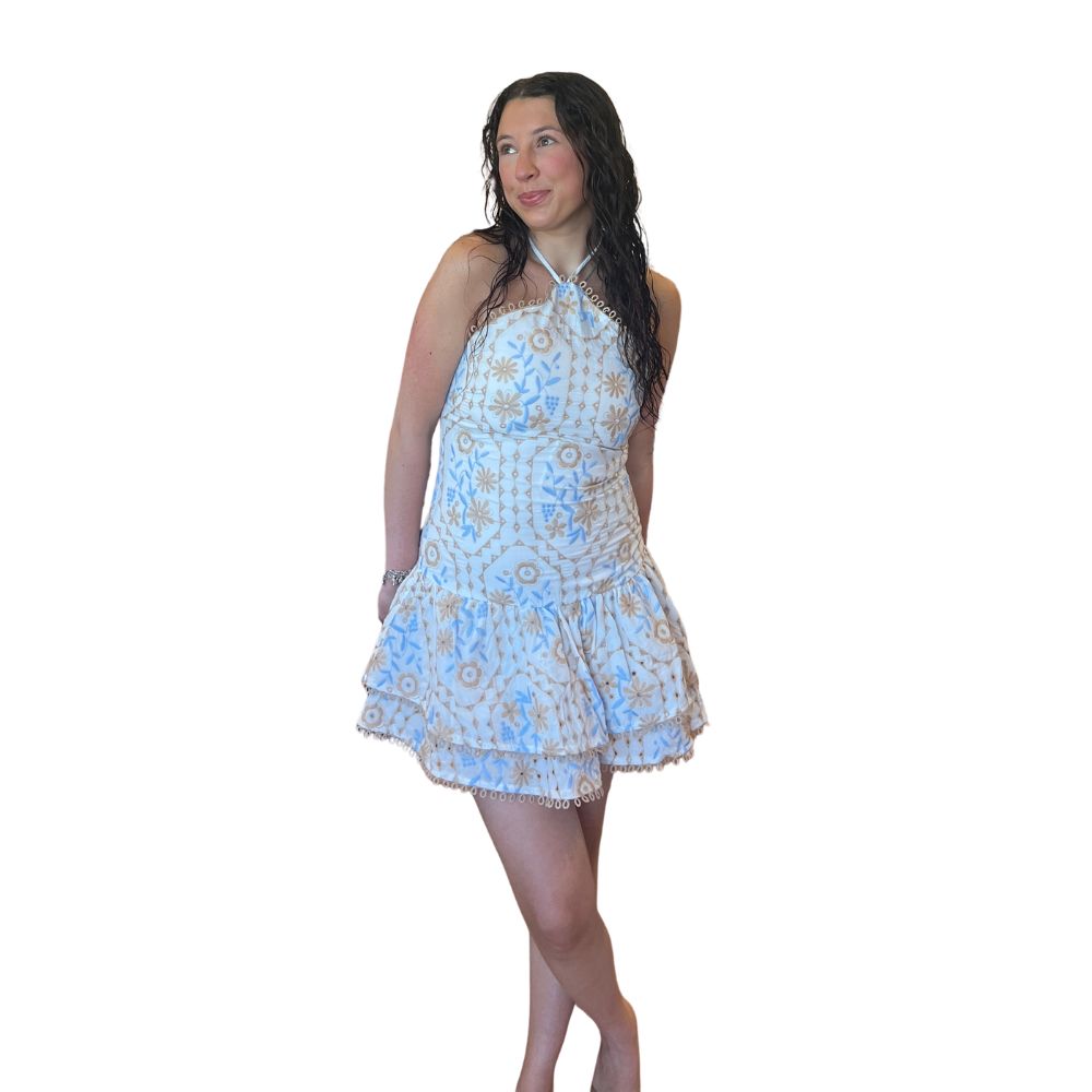 Halter Neck Mini Dress