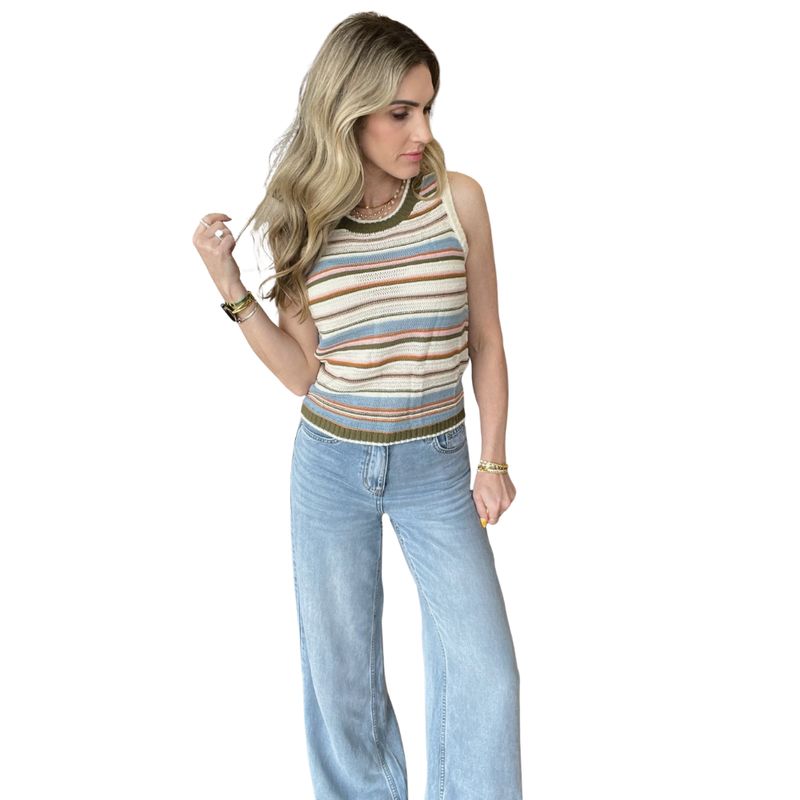 Fall Stripe Knit Top