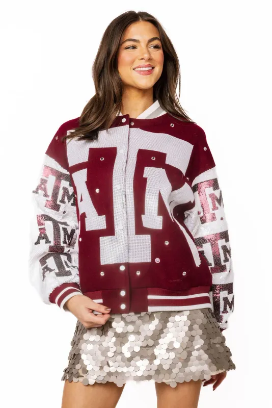 QOS Texas A&amp;M Bomber Jacket