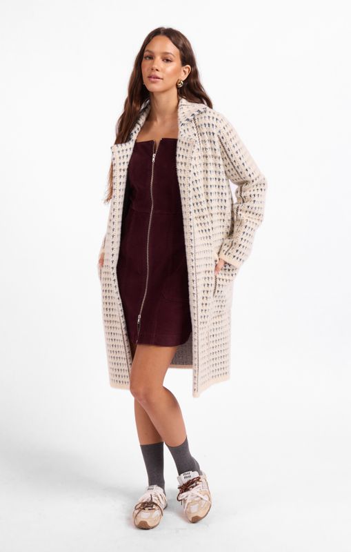 Marceau Houndstooth Coat
