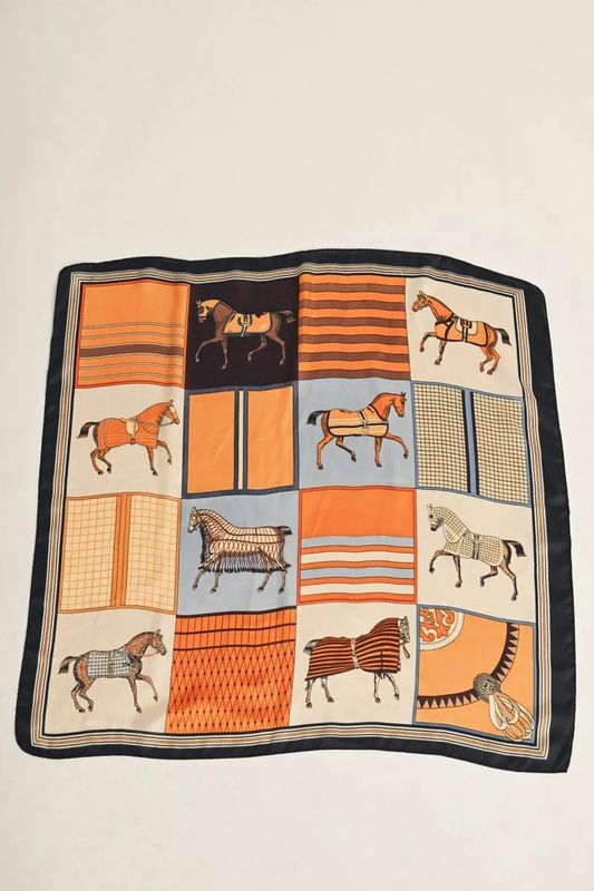 Equestrian Silk Scarf