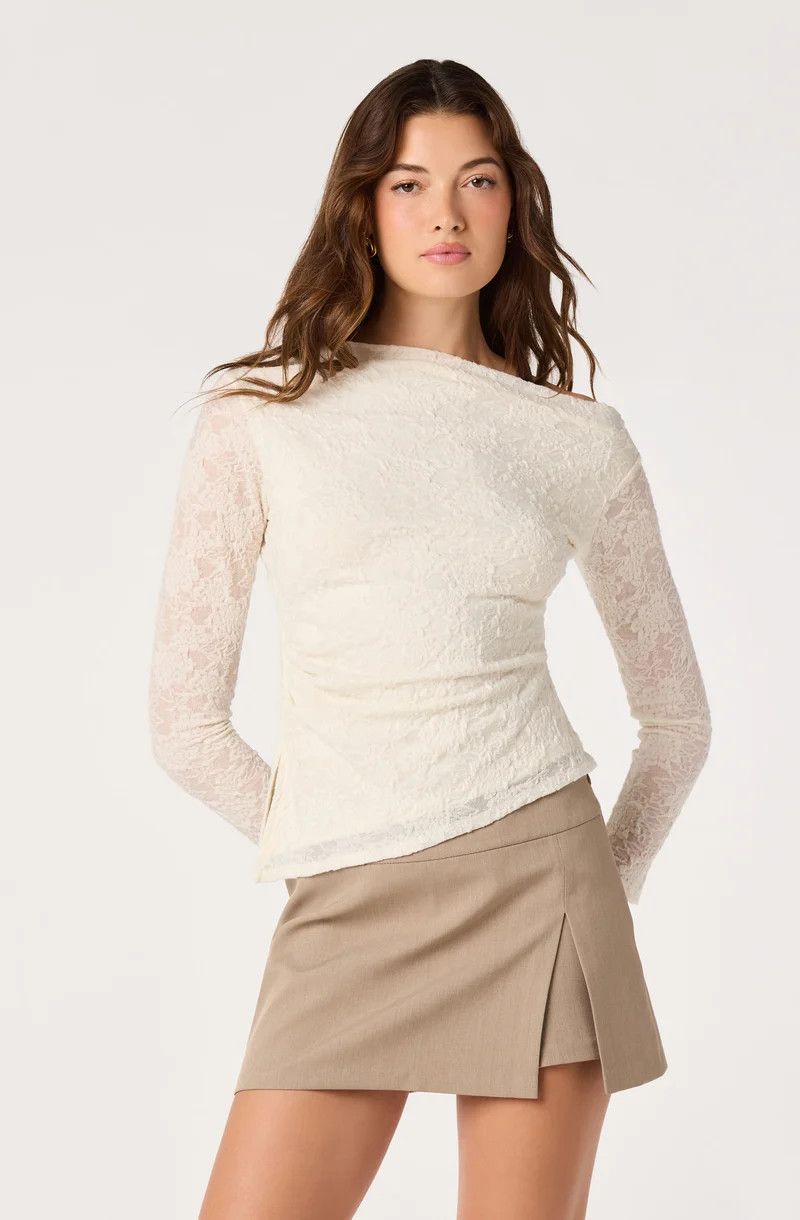 Miah Off Shoulder Lace Top